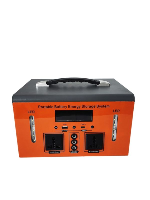 เครื่องผลิตพลังงานแสงอาทิตย์ 500W สําหรับการตั้งแคมป์กลางแจ้ง โรงไฟฟ้าพกพาสําหรับบ้าน