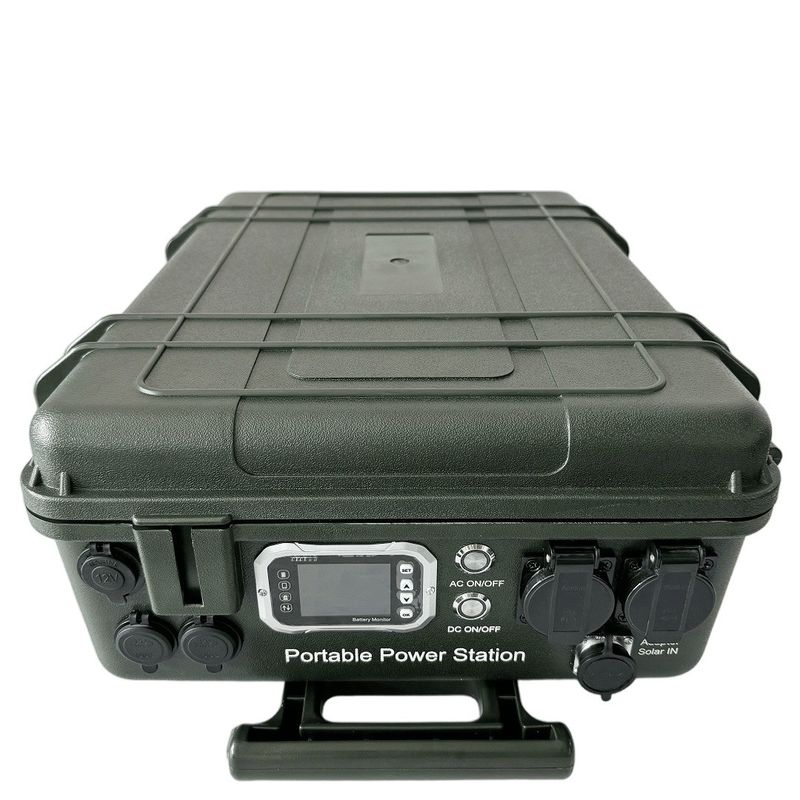 โรงไฟฟ้าพกพา 6000W สําหรับการผจญภัยกลางแจ้ง รวมการชาร์จแผ่นแสงอาทิตย์