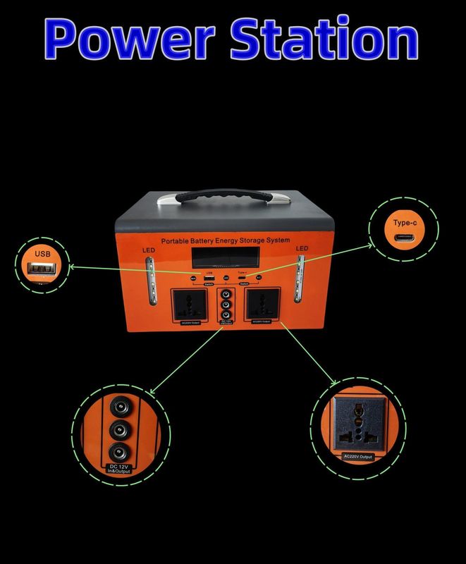 ขายตรง 500W แคมป์กลางแจ้ง สถานีไฟฟ้าพกพา