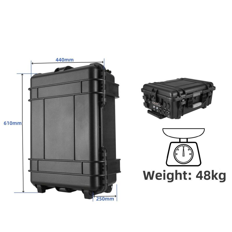 5000W/4800W แบตเตอรี่ UPS สถานที่พลังงานพกพาสําหรับบ้านกลางแจ้ง 6-7 ชั่วโมงเวลาชาร์จ