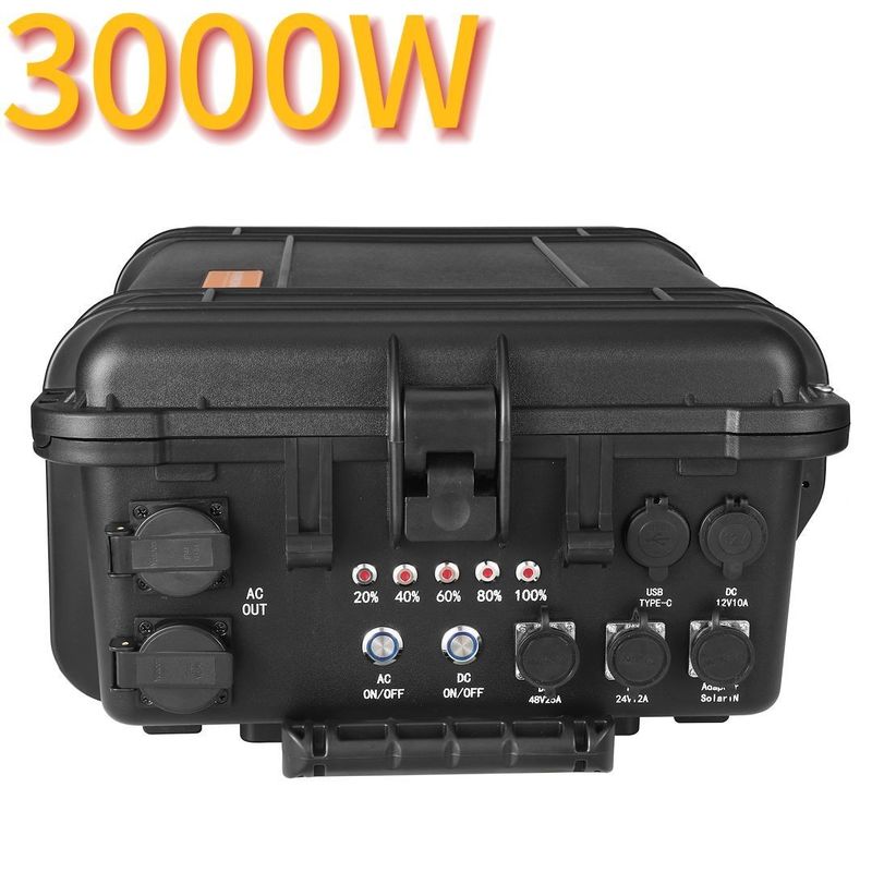 สีดํา 3kw 5kw 6kw โรงไฟฟ้ามือถือสํารองครัวเรือนที่มีการรับรอง CE.Un38.3