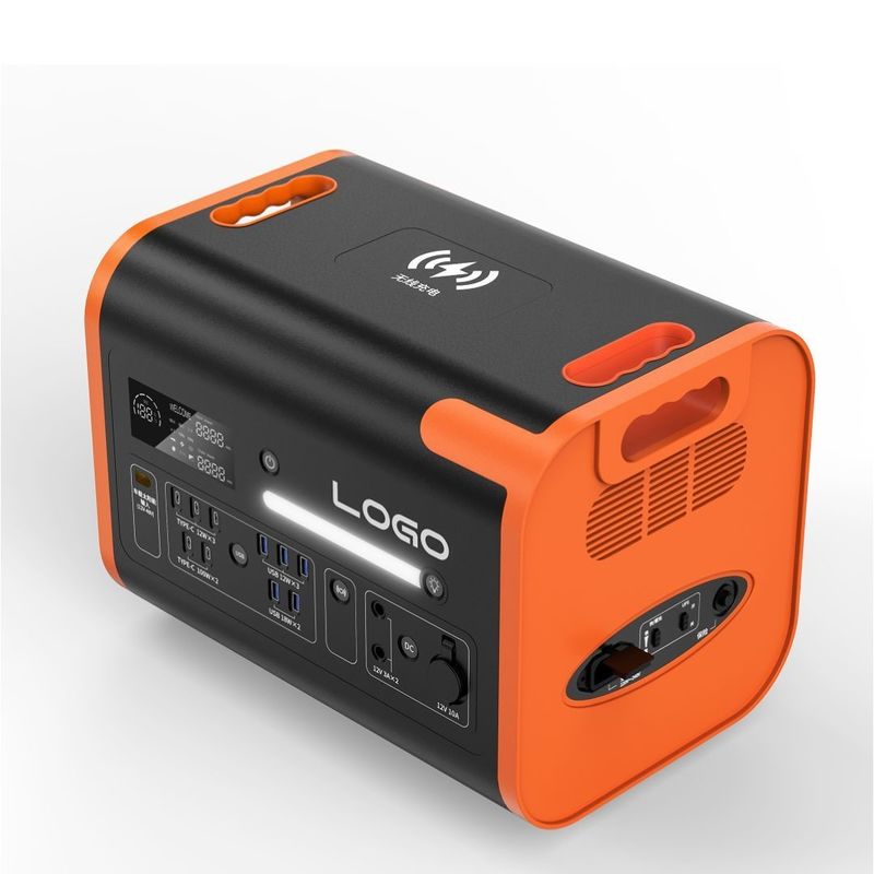 220V±5% ความดันออก AC การชาร์จเร็ว สถานไฟฟ้าพกพา 2400W สําหรับรถยนต์และแสงอาทิตย์
