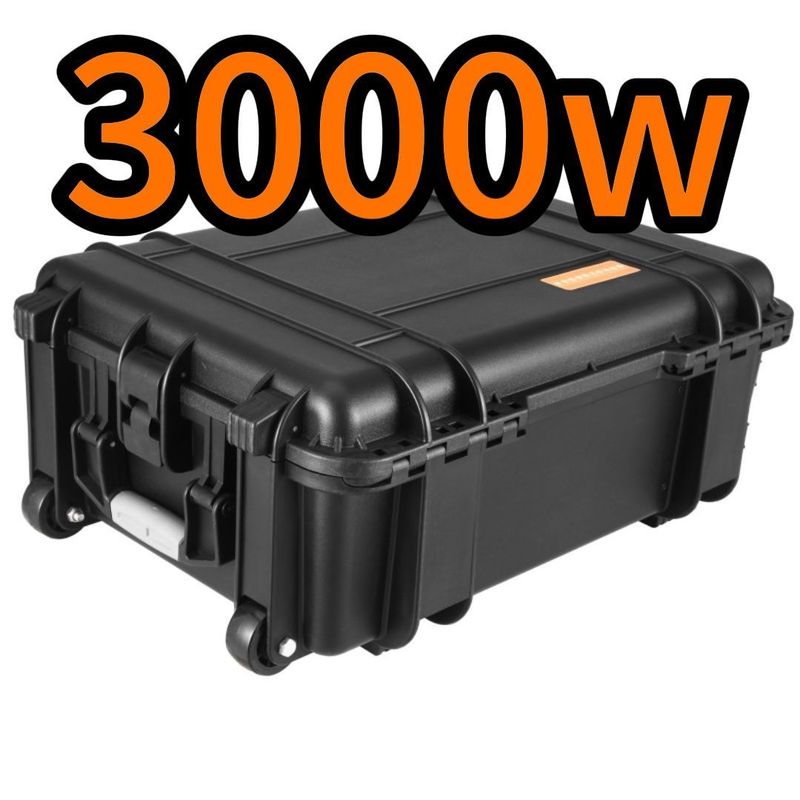แบตเตอรี่กลางแจ้ง 3000W/62.5ah สถานที่พลังงานพกพาที่มีการรับรอง CE.Un38.3