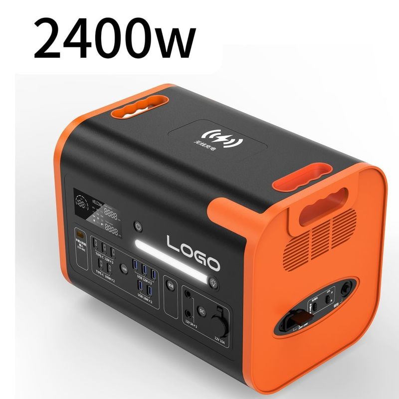 ชาร์จเร็ว 2200W ผลิตพลังงานคงที่ โรงไฟฟ้าพลังแสงอาทิตย์สําหรับแคมป์และบ้าน
