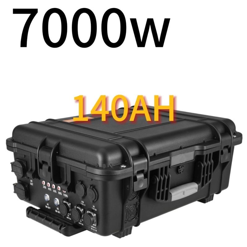 110V/220V AC Output 7000W/6993wh สถานไฟฟ้าเคลื่อนที่ฉุกเฉินกลางแจ้งสําหรับเอเชียตะวันออก