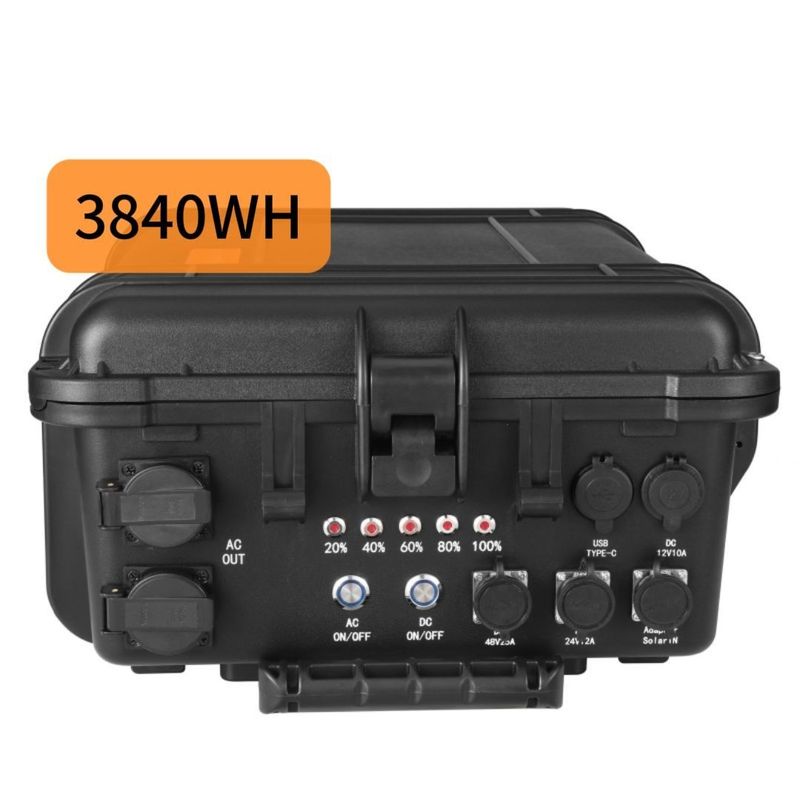 4000W ความจุขนาดใหญ่ภายนอก โมบายไฟฟ้า โจ๊กเนอร์พลังงานแสงอาทิตย์
