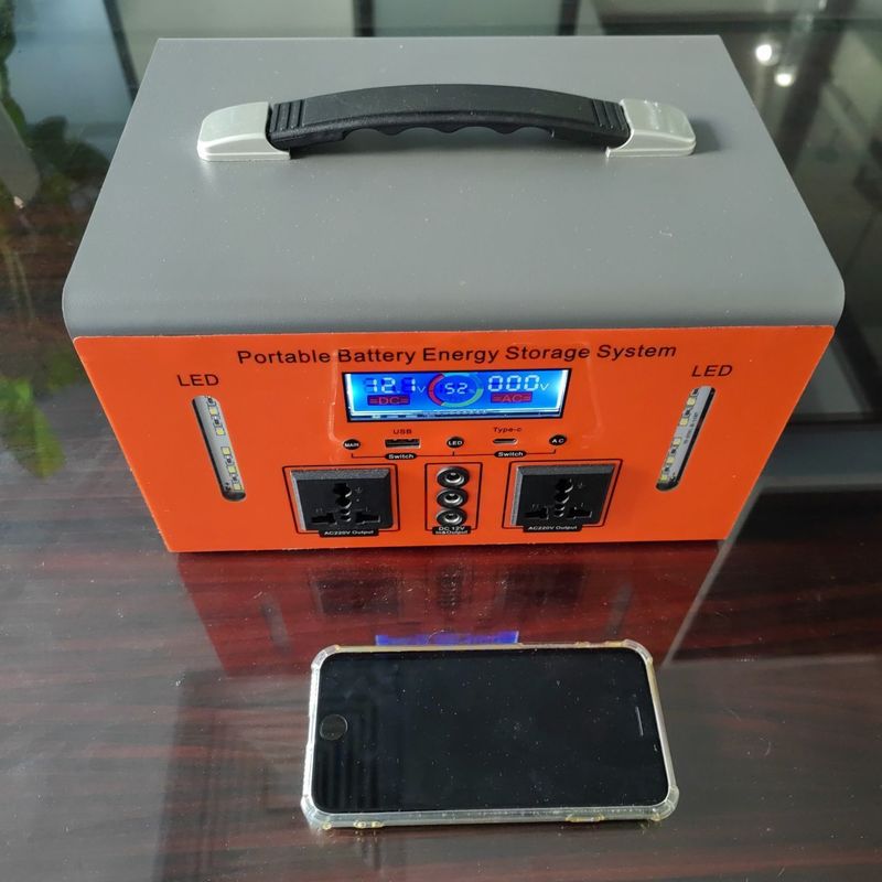 500W สํานักงานสํารองชาร์จแบงค์ สถานที่พลังงานพกพา 12V DC Output 11-14V Max