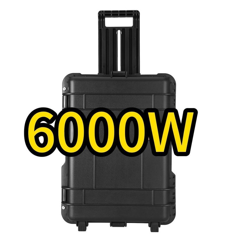 6000W พกพา 6216wh แคมป์ 230V แบตเตอรี่เหล็กฟอสฟาตลิตியம்