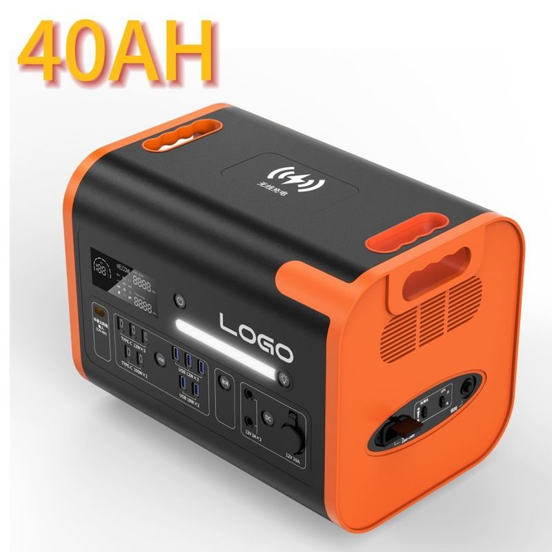 โรงไฟฟ้าเก็บพลังงานฉุกเฉิน พกพา 2400W และประเภท C 3*18W/2*100W