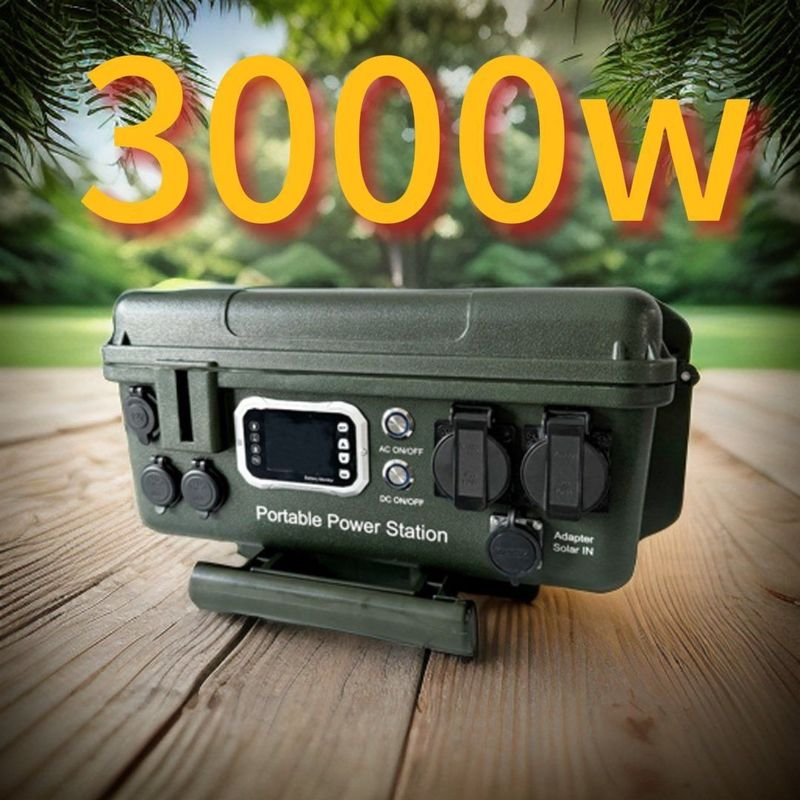สถานไฟฟ้าพกพา 3000W สําหรับบ้านและค่ายป์ USB-C 45W ตัดลงไฟฟ้า 35V ± 0.05V